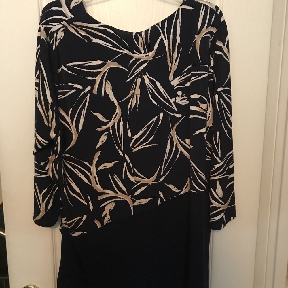 JM Collection Women's Navy Top - XXL